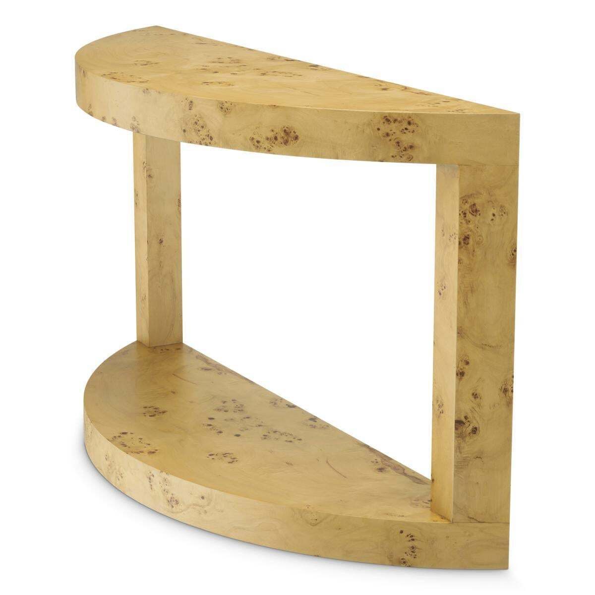 Console Table In Wood Burl Veneer, Contemporary Style photo vinterior