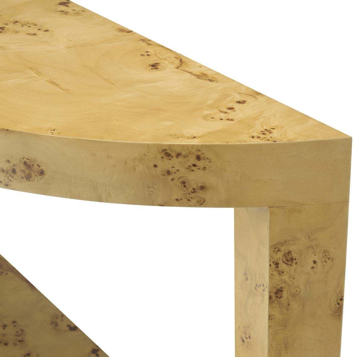 Console Table In Wood Burl Veneer, Contemporary Style photo buy