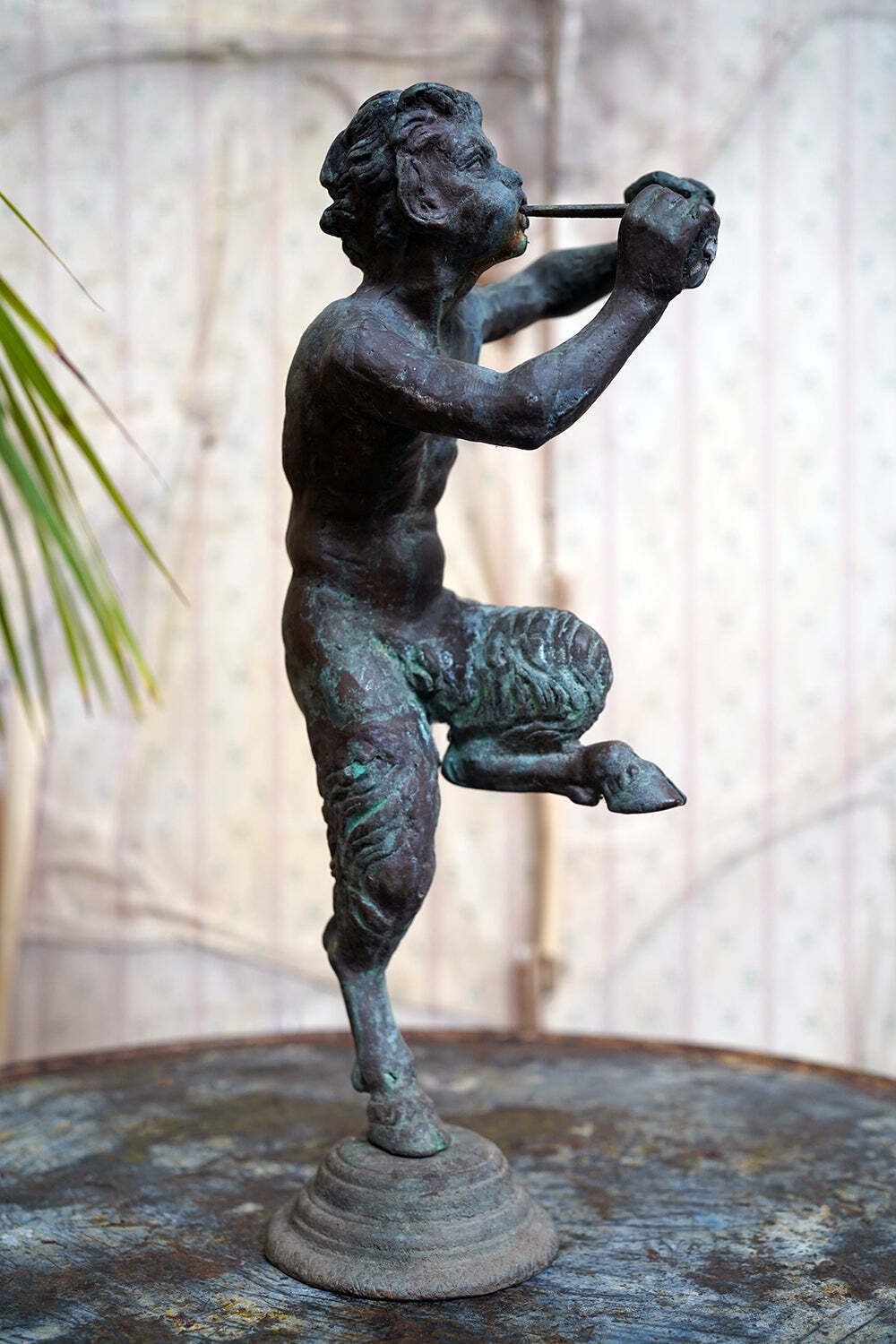 1480.0 An Early 20thc Bronze Figure Of A Dancing Satyr Or Pan C.1900 20 photo