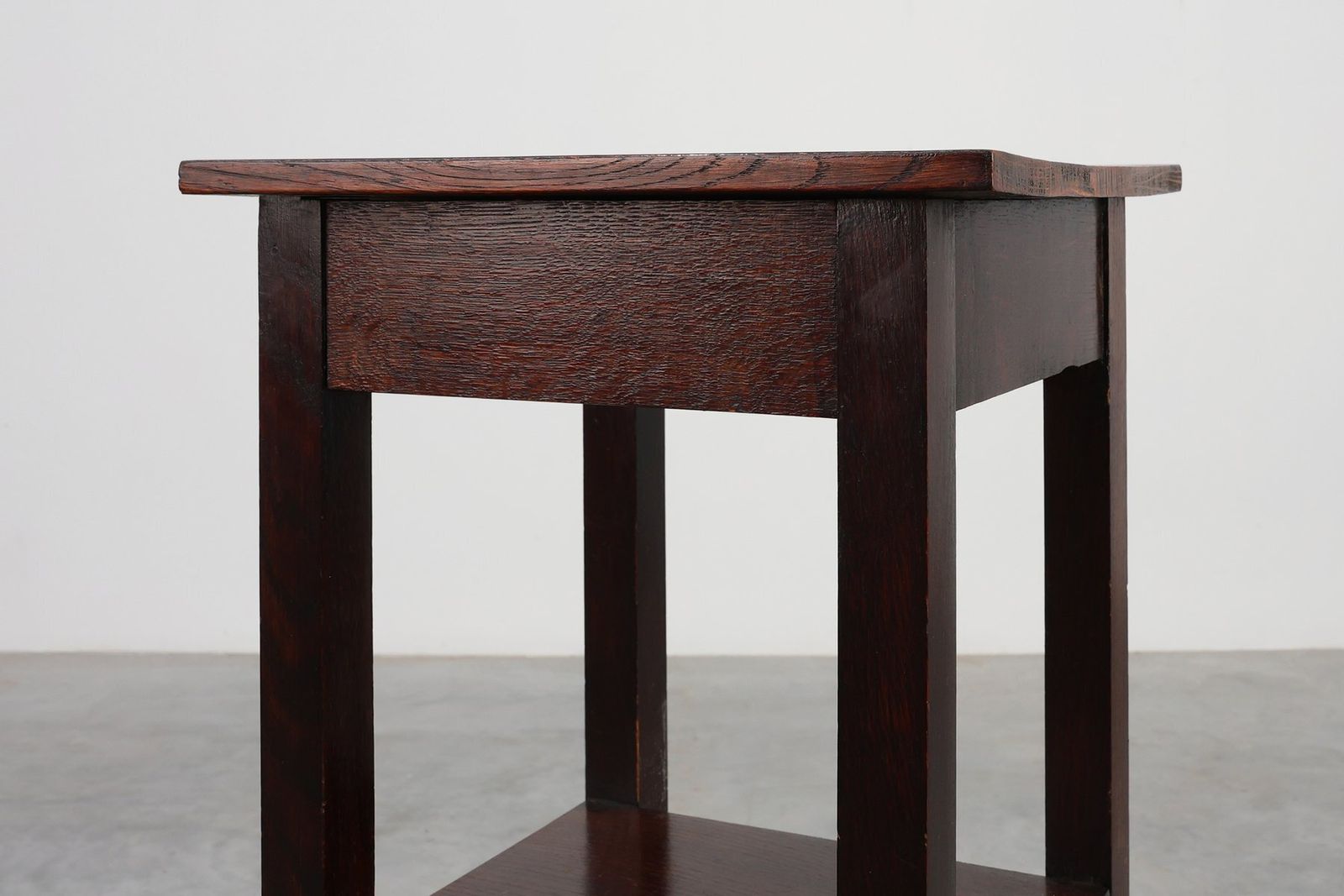 Art Deco Dark Oak Pedestal, Belgium, 1920s photo Furniture