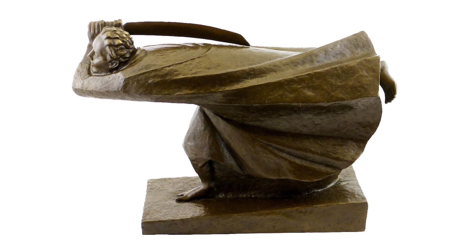 The Avenger Figurative Sculpture In Bronze, 20th Century, Art Deco Style photo furniture