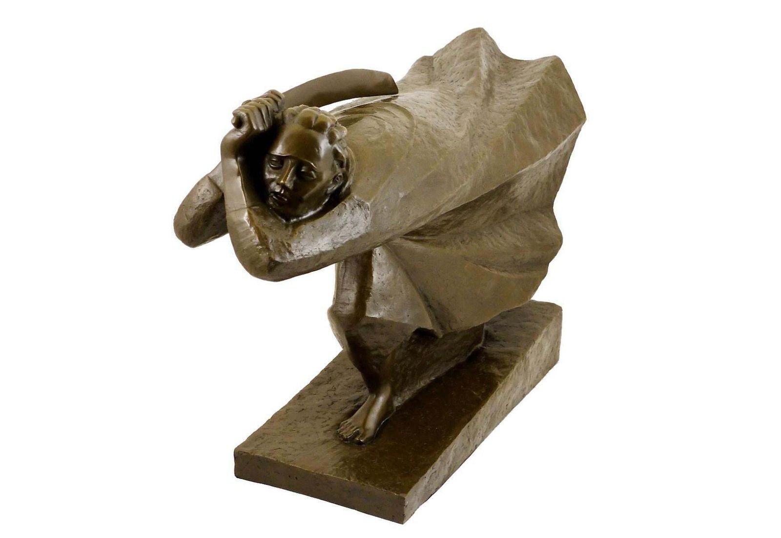 photo furniture The Avenger Figurative Sculpture In Bronze, 20th Century, Art Deco Style