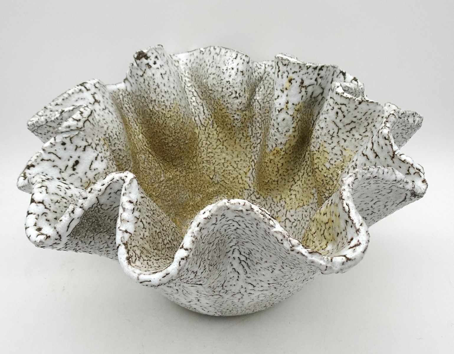 Large Ceramic Handkerchief Centerpiece In The Style Of Vallauris, 1970s