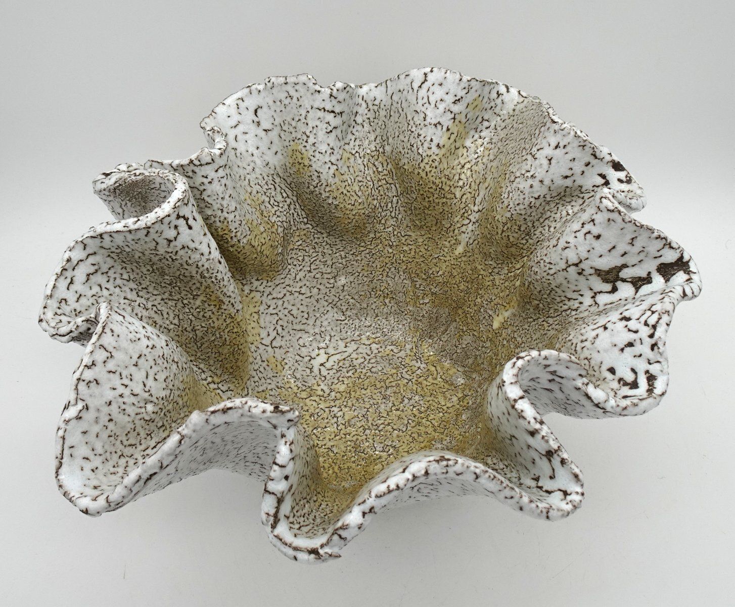 Large Ceramic Handkerchief Centerpiece In The Style Of Vallauris, 1970s photo Home Decor