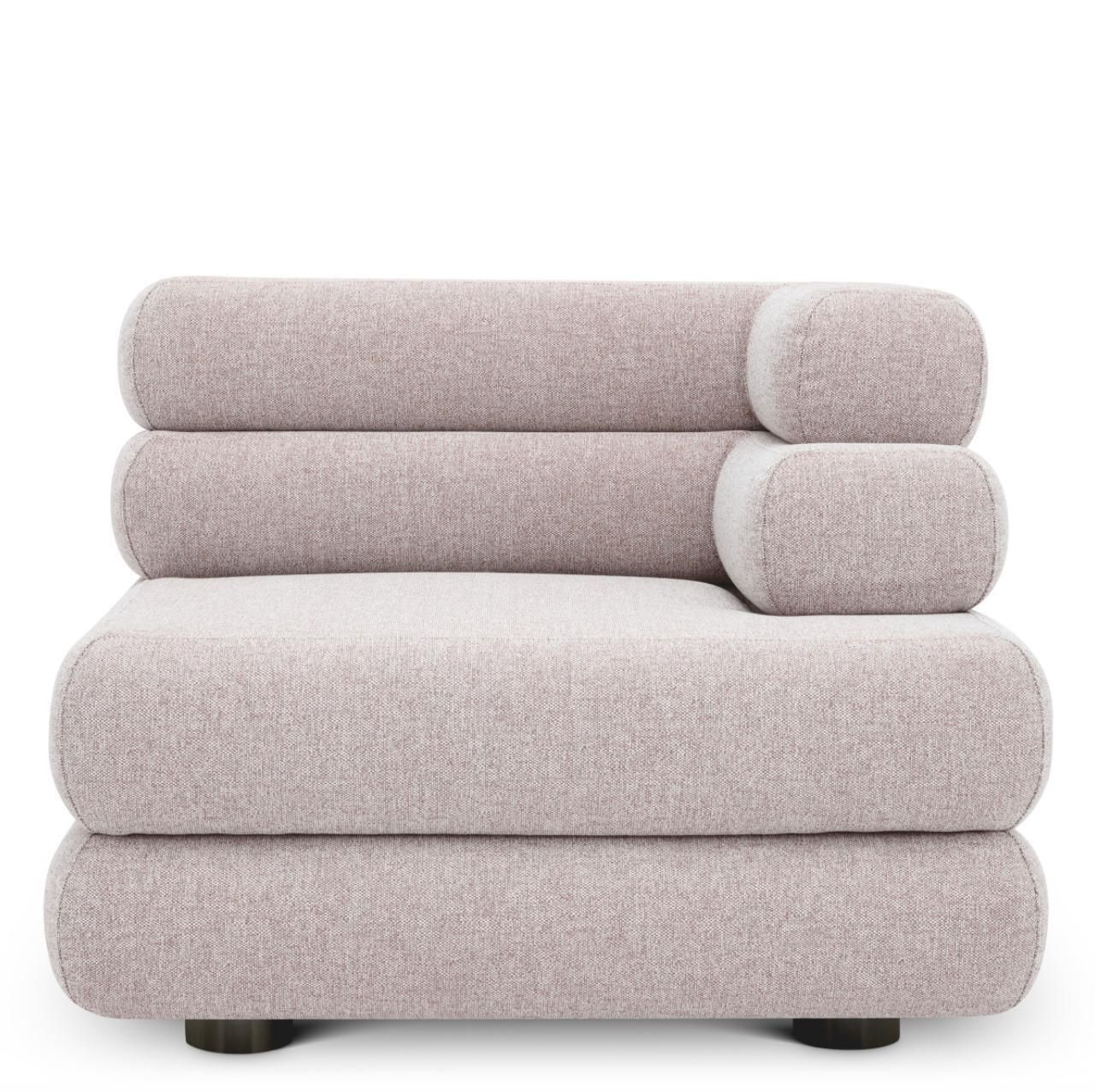 Outdoor Modular Sofa Right Module Mauritius Light Grey photo for sale