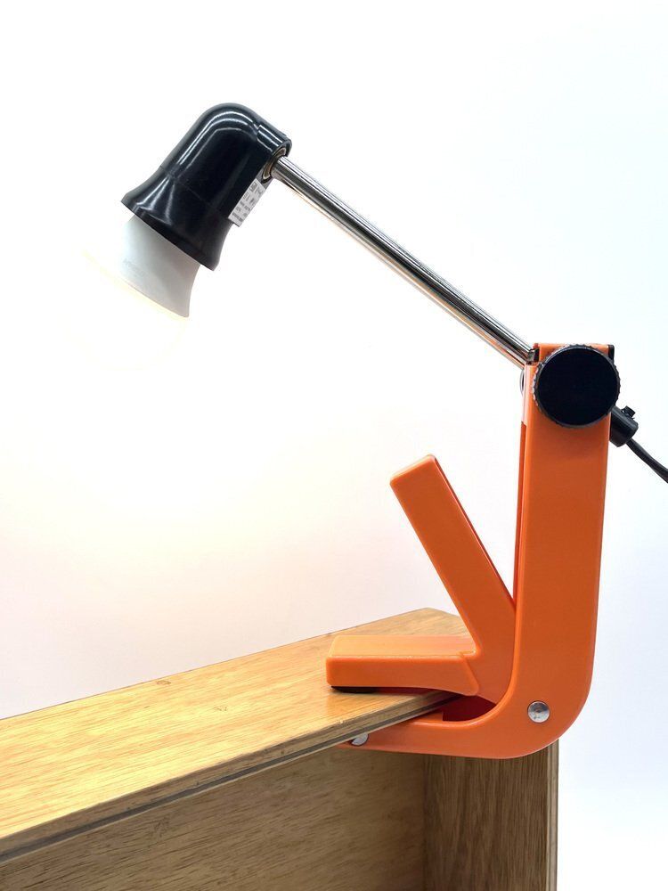 Vintage Space Age Model 2323 Clamp Lamp By Revue, 1970s photo vinterior