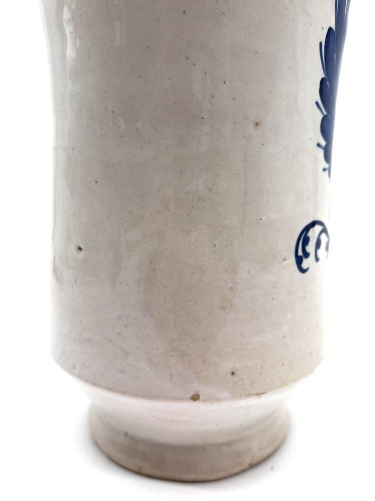 329.0 Antique Historicism Majolica Apothecary Vase, Faenza, Italy, 1900s photo