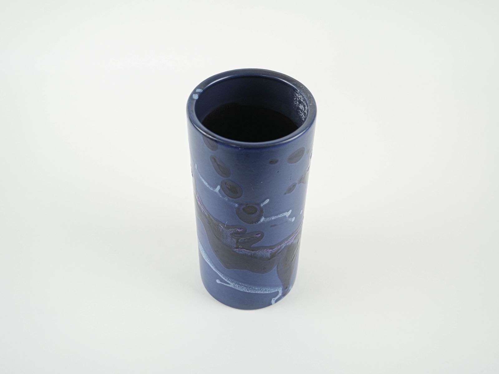 Cilindrische vaas, Deens design, jaren 1970, geproduceerd door Knabstrup photo Woonaccessoires