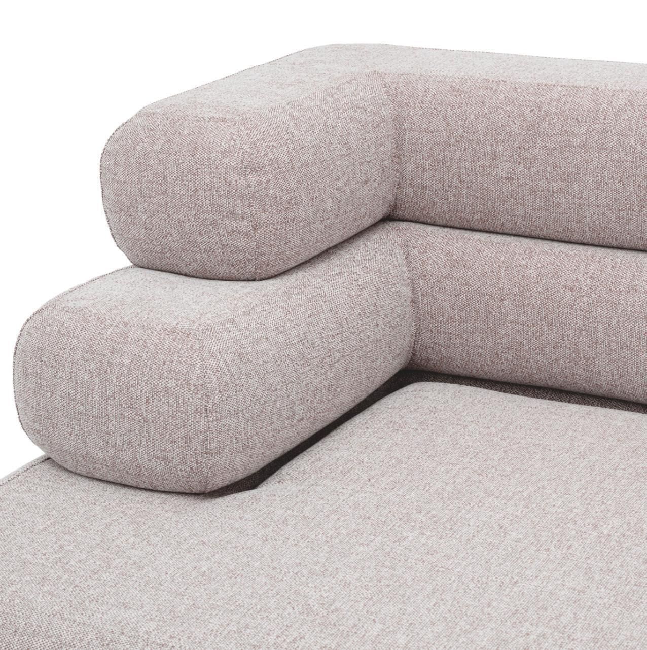Outdoor Modular Sofa Left Module Light Grey Mauritius photo vinterior