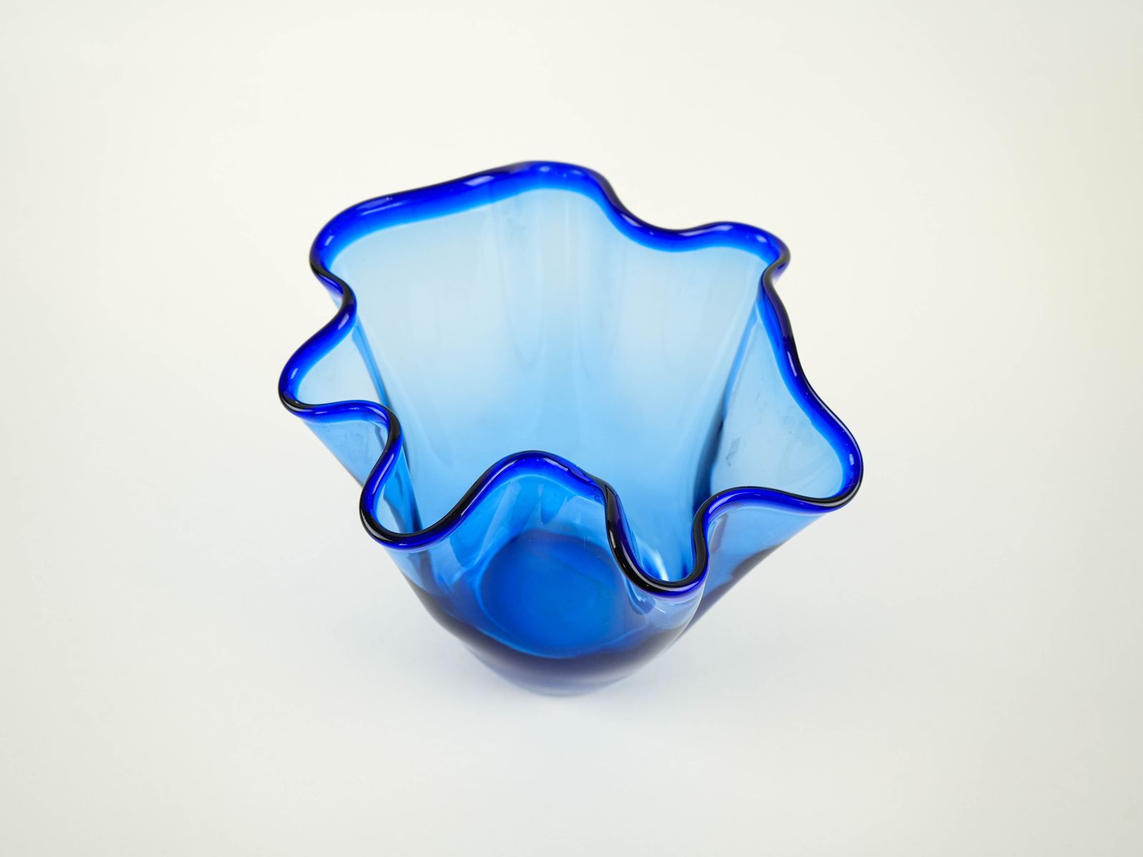 Kobaltblauwe Tulpenvaas, Deens Design, Jaren 1970, Made In Denmark photo Woonaccessoires