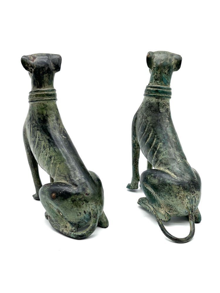 Art Deco Bronze Greyhound Sculptures By Jules Edmond Masson, France, 1930 photo buy