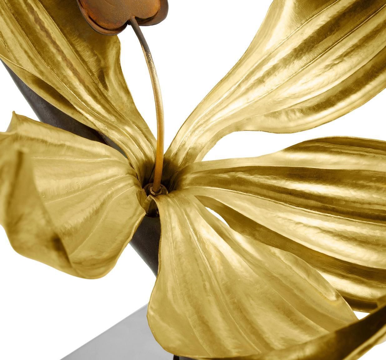 Bird Of Paradise Sculpture Limited Edition In Brass And Steel photo buy