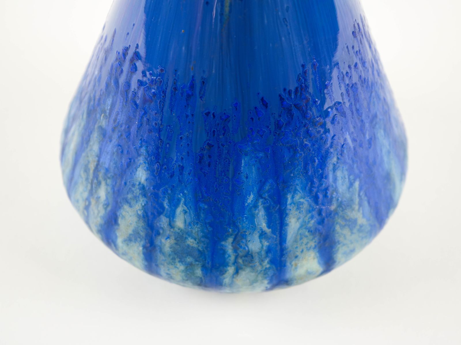 Blue Ceramic Vase, Danish Design, 1960s, Made In Denmark photo vinterior