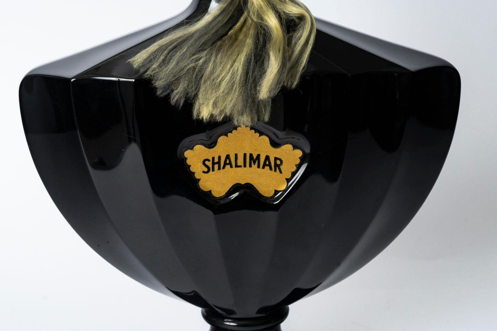 Giant Replica Shalimar Perfume Bottle, Guerlain, Paris. photo furniture