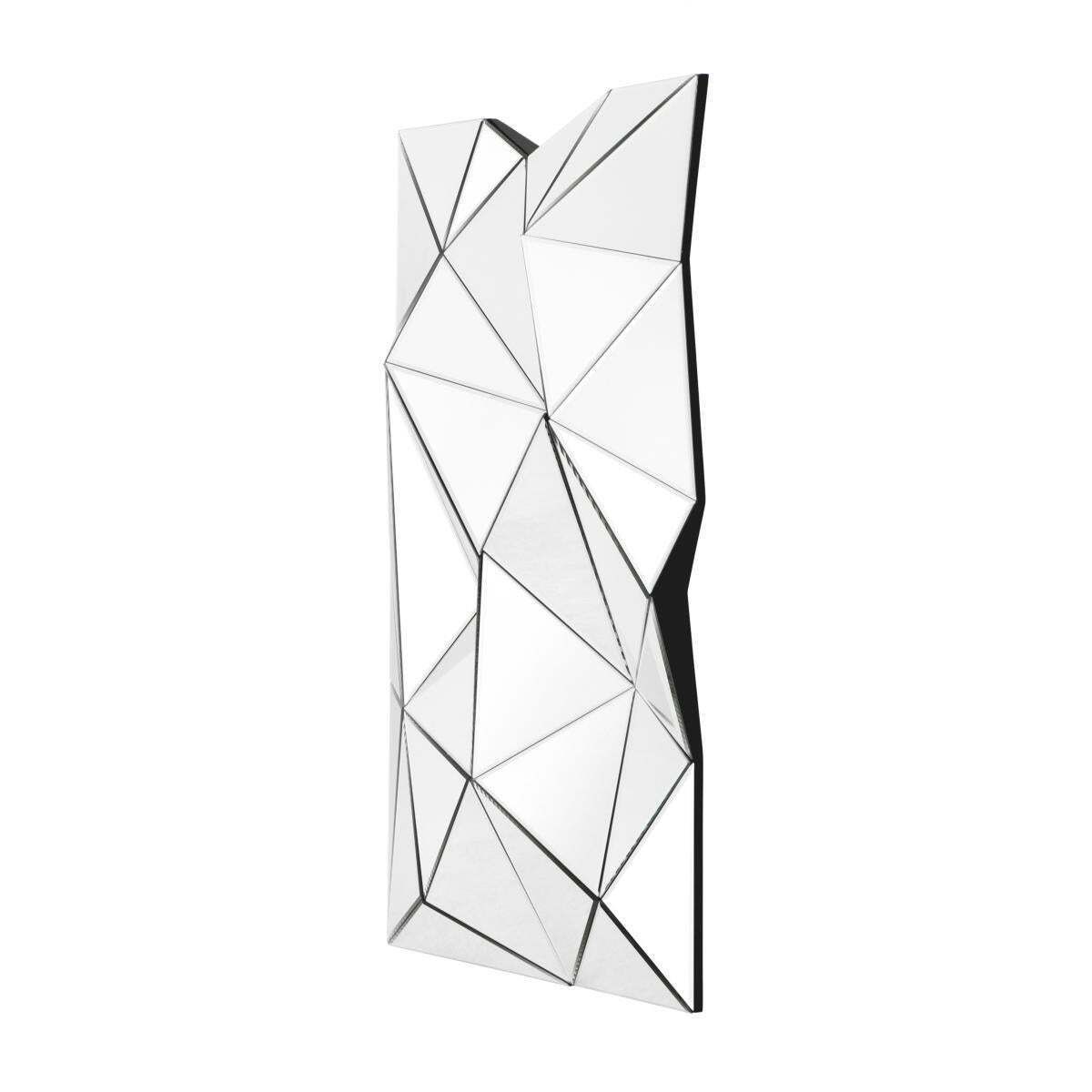 Wall Object Mirror Glass With Three Dimensional Triangular Facets photo Home Decor