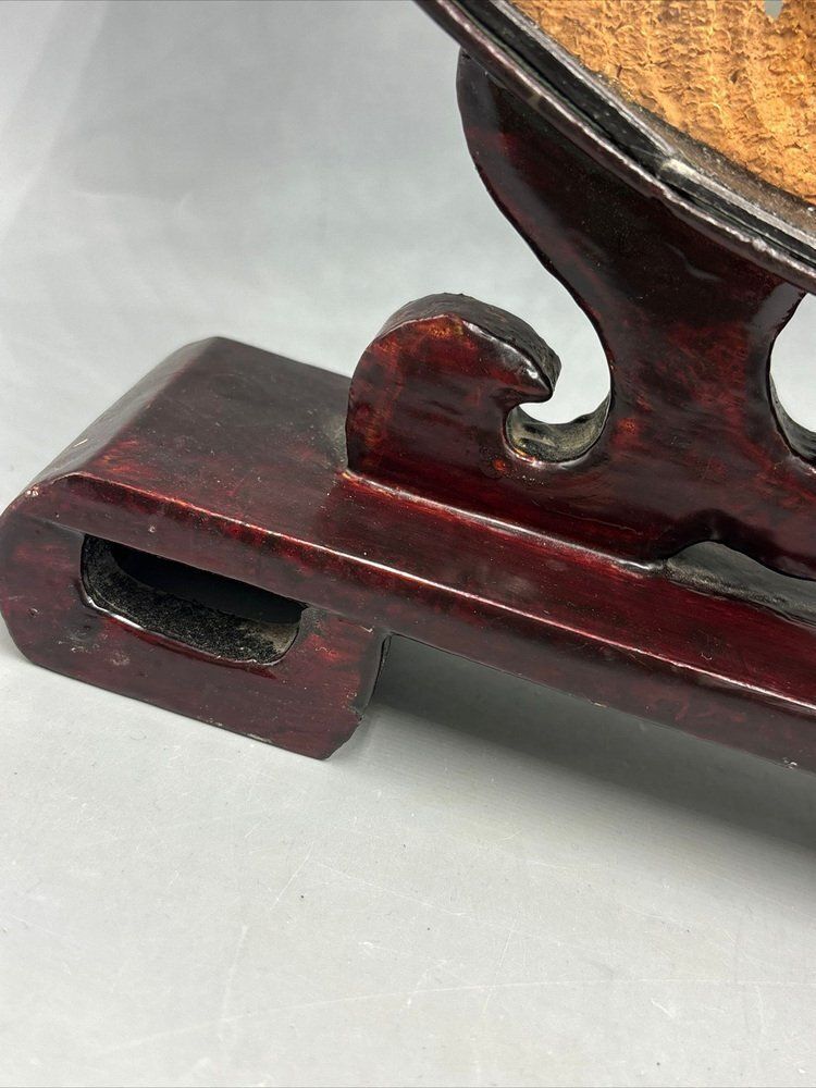 Asian Diorama Cork Behind Glass, 1890s photo vinterior