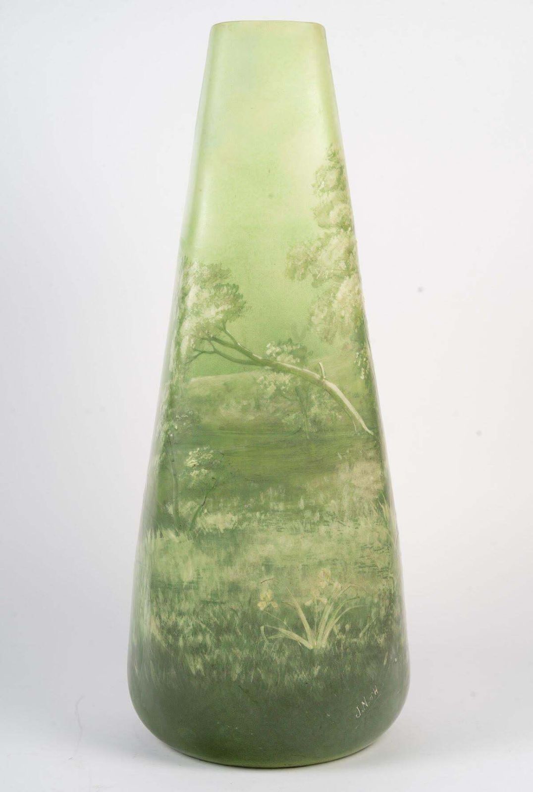 Large Earthenware Vase By Delphin Massier, Decorated By Jean Narbonne D'honoré. photo vinterior
