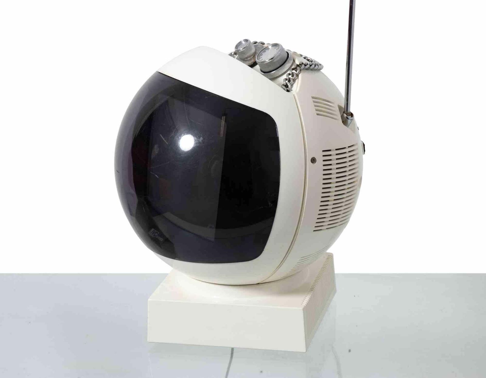 Vintage Jvc “Videosphere” Portable Television Model 3240, 1970s photo Home Decor