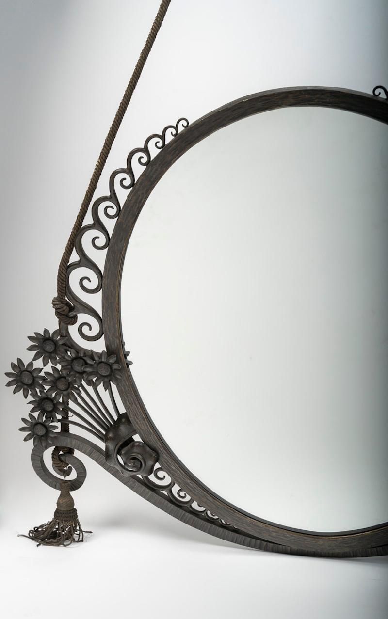Art Deco Era Wrought Iron Mirror, 1930. photo buy