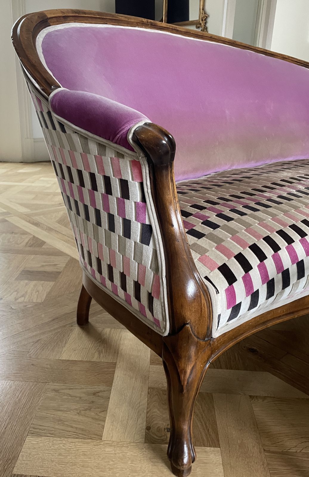 French Napoleon III Antique Sofa photo Furniture