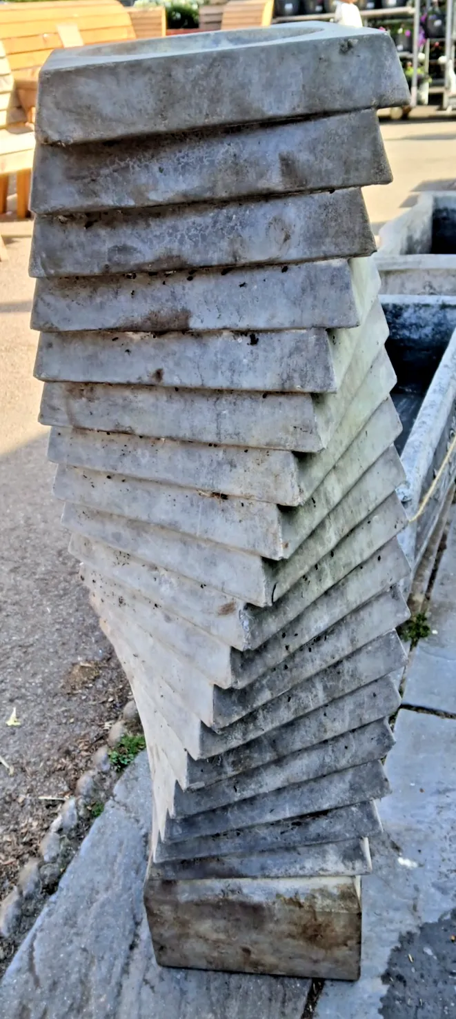 Contemporary Concrete Garden Water Fountain Column photo furniture