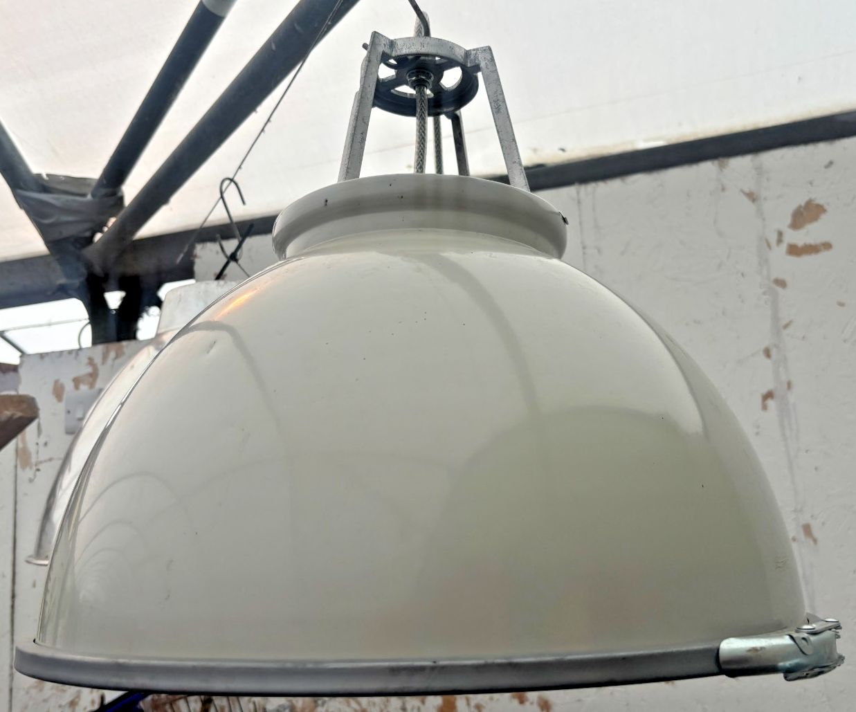 Grey Industrial Style Pendant Ceiling Light photo for sale