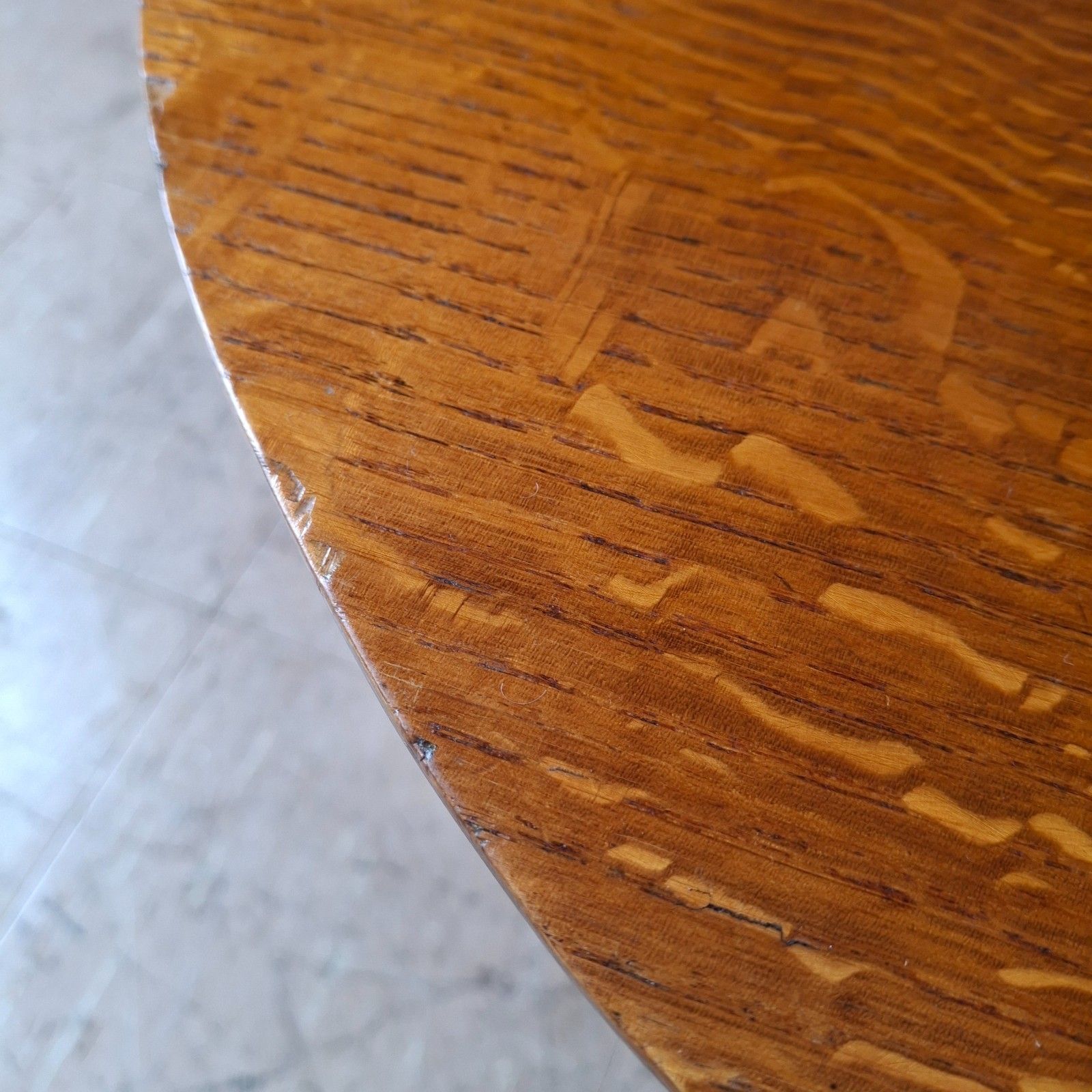Fab Vintage Mid Century Modern Kidney Atomic Shaped Oak Side Coffee Table photo buy