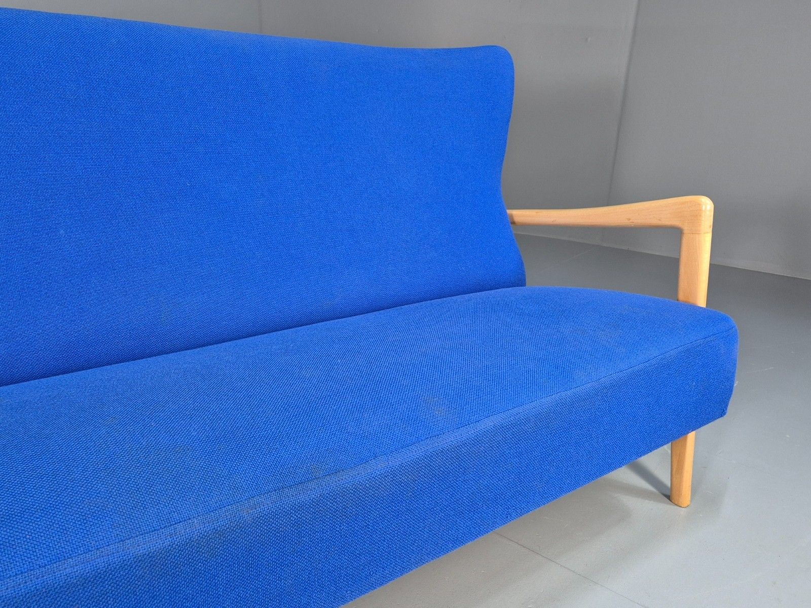 Vintage Mid Century Two Seater Sofa Fritz Hansen 40s Soren Hansen Retro Eb09016 photo Furniture