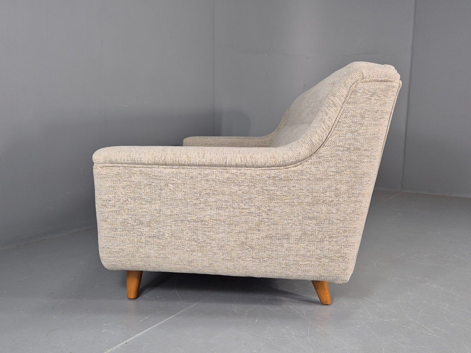 photo buy Vintage 3 Seater Midcentury Sofa 1960s Danish New Upholstery Retro Eb12262