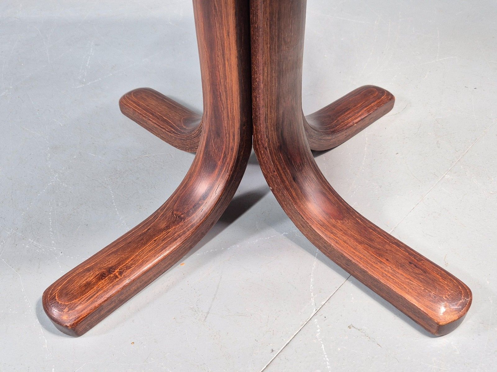 Furniture Vintage Danish Leather Footstool 1980s Retro Eb09060 photo