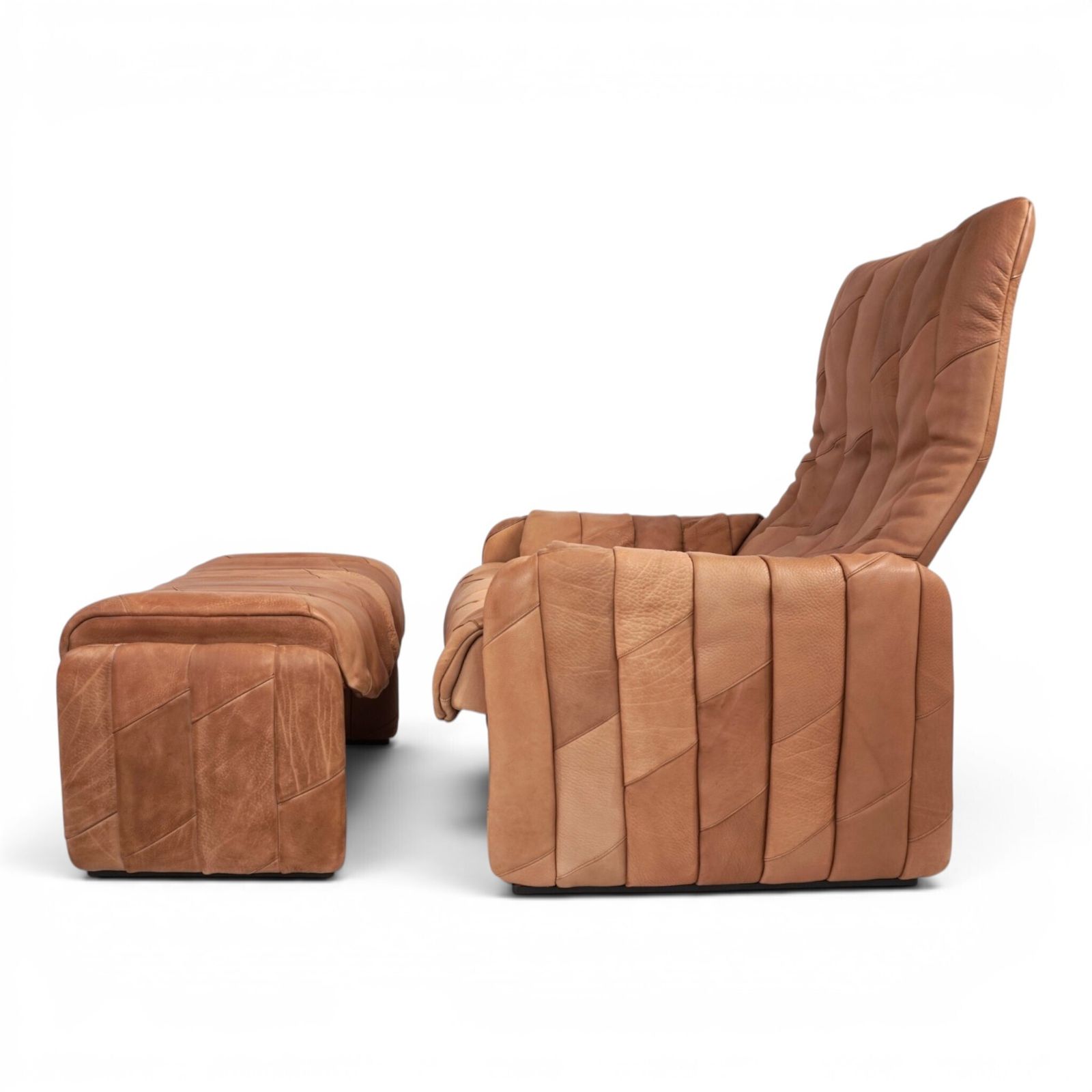 De Sede Ds 50 Buffalo Leather Patchwork Lounge Chair, 1970 photo for sale