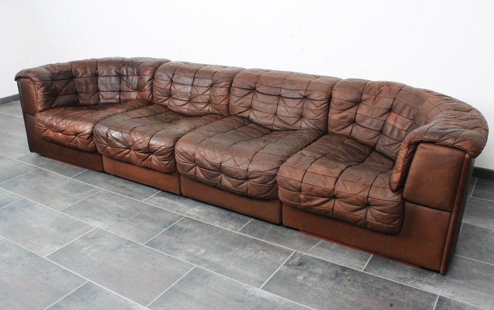 Ds11 Modular Sofa From De Sede, 1970s, Set Of 4 photo vintage