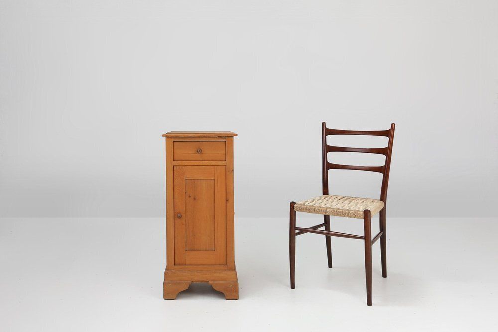 Art Deco Nightstand In Pine Wood, France, 1930s photo furniture
