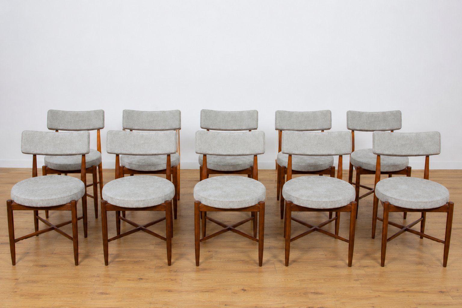 Mid Century Teak Dining Chairs By Ib Kofod Larsen For G Plan, 1960s, Set Of 10