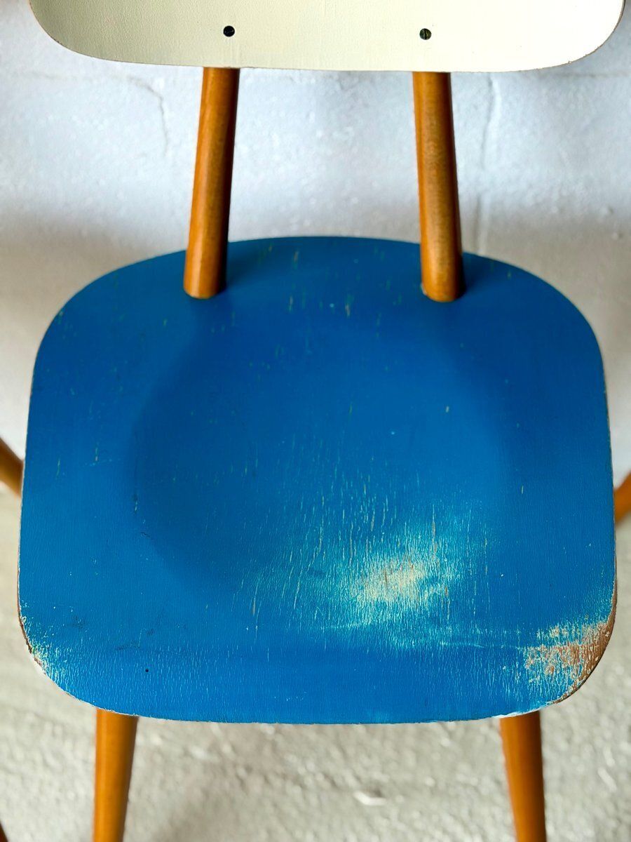 726.0 Bistrostoelen van Ton, 1960, set van 4 photo