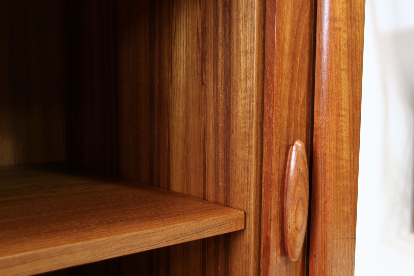 photo buy Dyrlund Tambour Teak Sideboard   Mid Century Danish 1960s