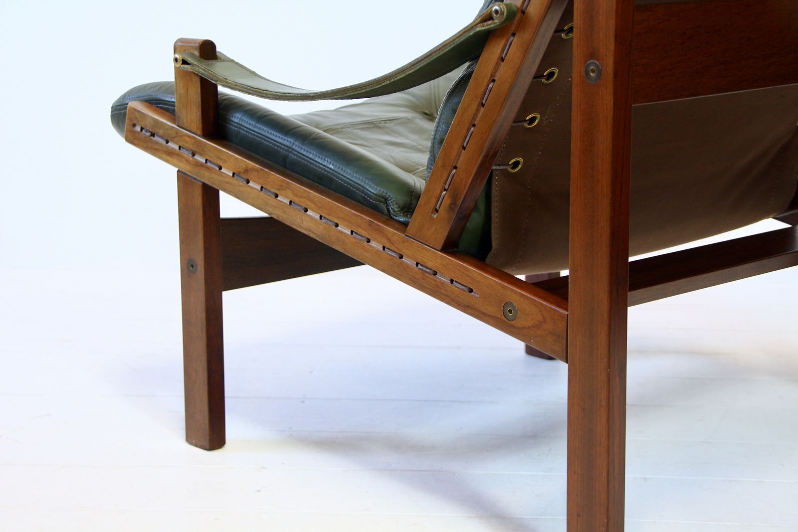 photo buy Torbjorn Afdal Hunter Safari Highback Leather Armchair Norwegian 1960s