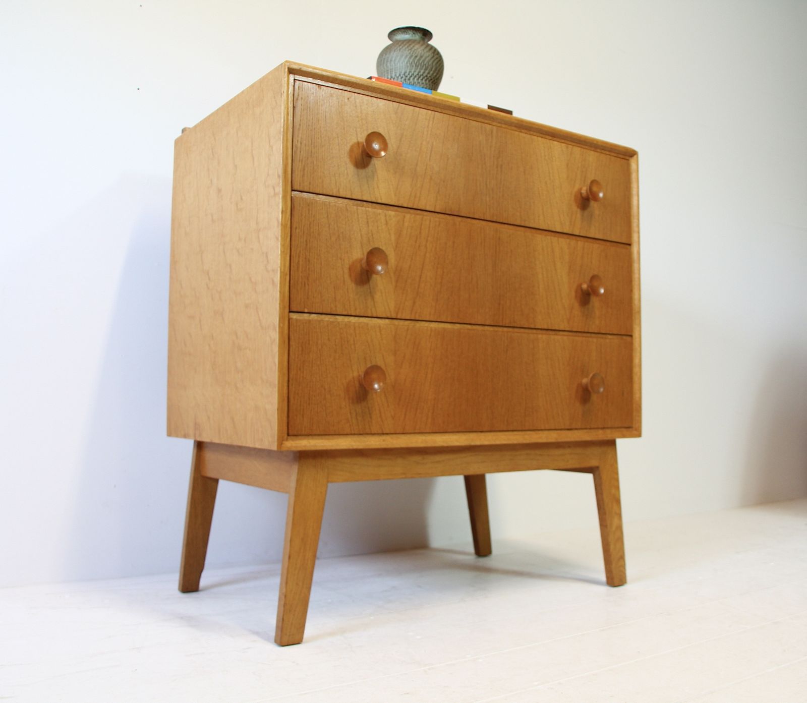 Vintage Oak Chest Of Drawers By Meredew 1960 photo buy