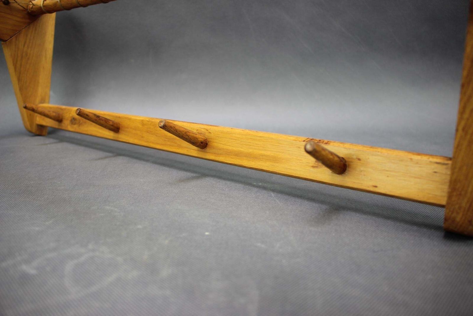 Mid Century Wall Mounted Coat Rack And Shelf, Czechoslovakia, 1950s photo Furniture