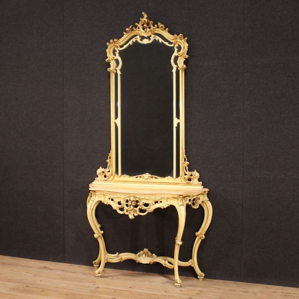 photo for sale Great Lacquered Console In Louis XV Style
