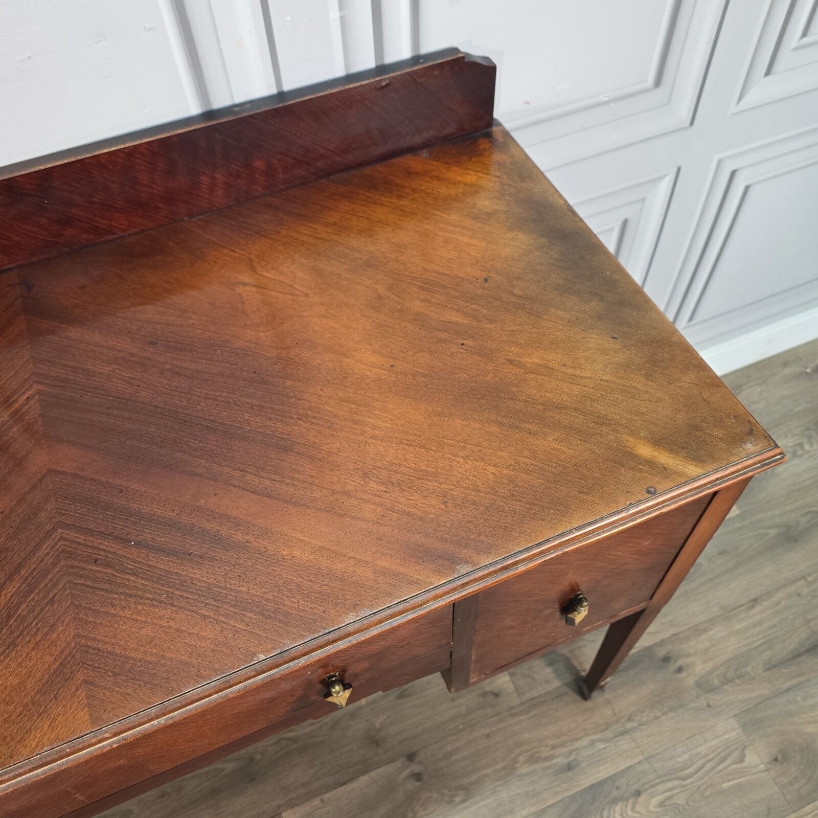 photo furniture Antique Writing Desk Wooden Mahogany Veneer Console Dressing Table  Sideboard.
