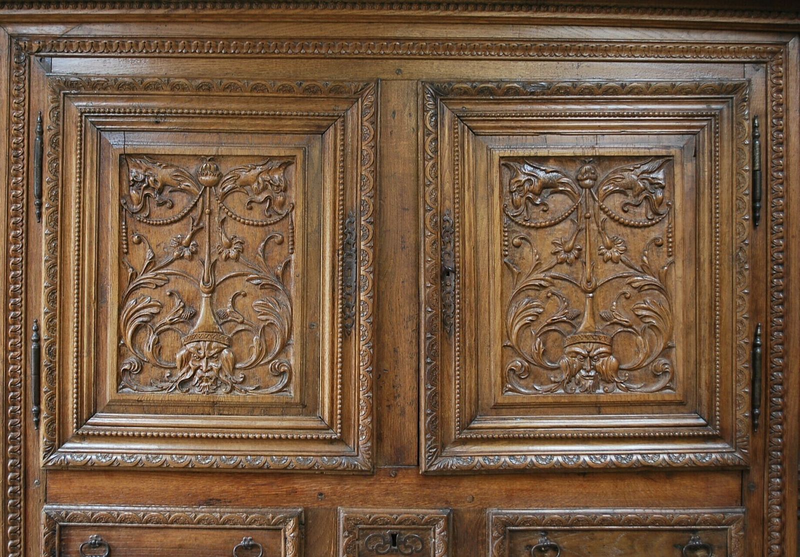Antique French Housekeepers Cupboard photo furniture