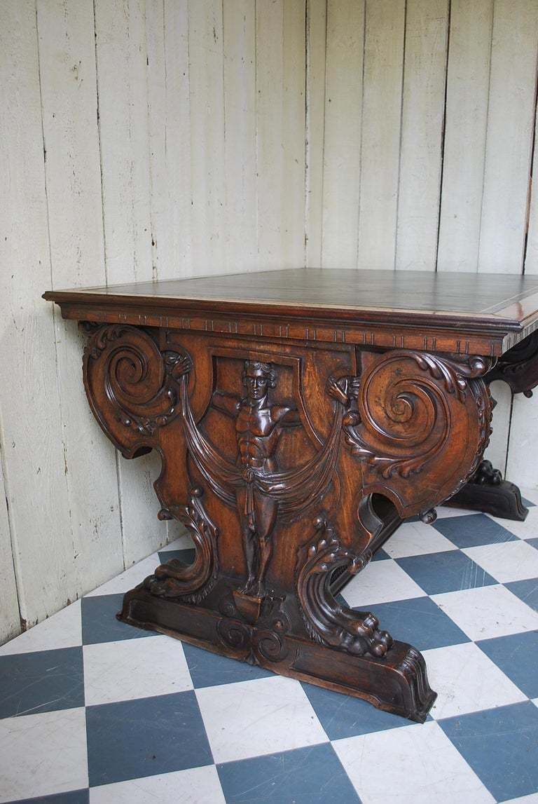 A Superb Decorative Italian Writing Desk photo vintage