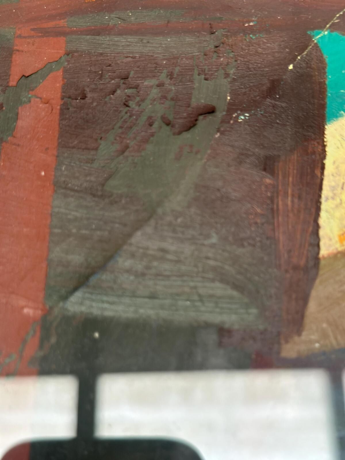 Original Swedish Oil On Cardboard – “Figures” – Signed – Vintage & Framed – 71 × 61 Cm (28" × 24") photo buy