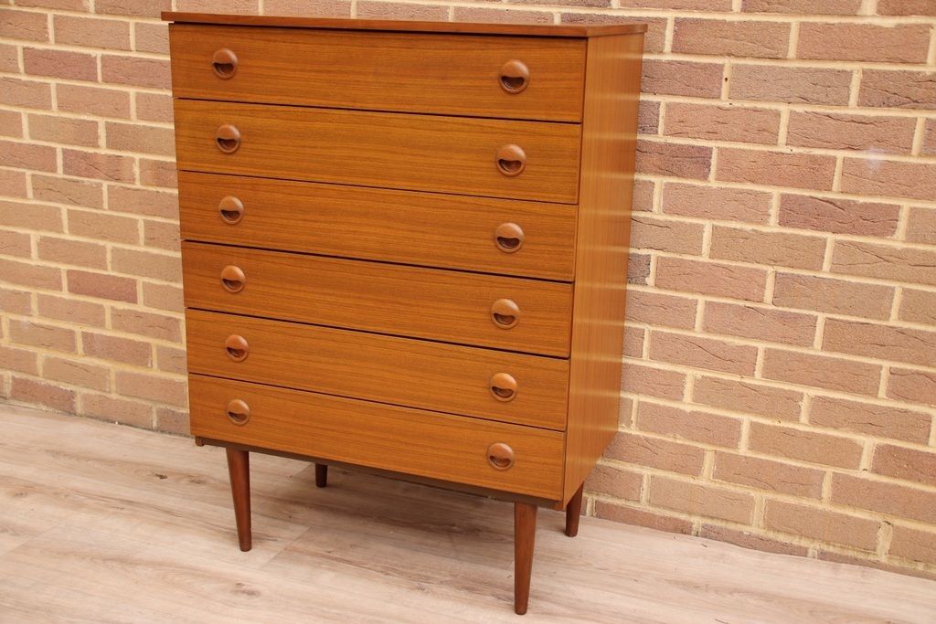 Schreiber Mid Century Chest Of Drawers photo for sale