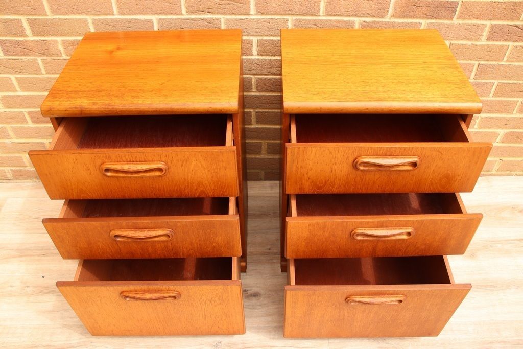 Meredew Mid Century Bedside Tables photo vintage