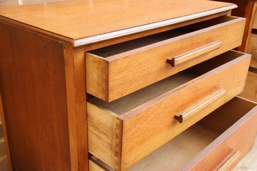 Pair Of Vintage Oak Bedside Chests photo buy