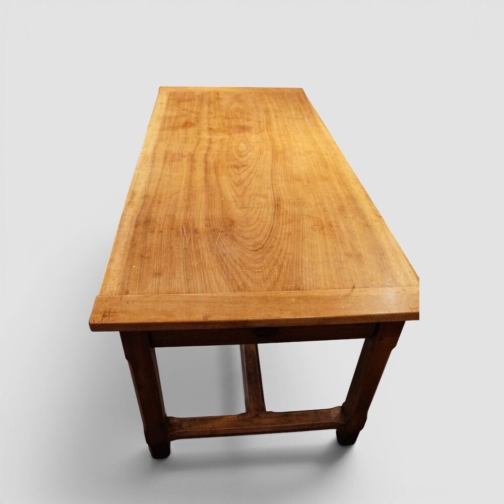 Antique Fruitwood Farmhouse Kitchen Table photo buy