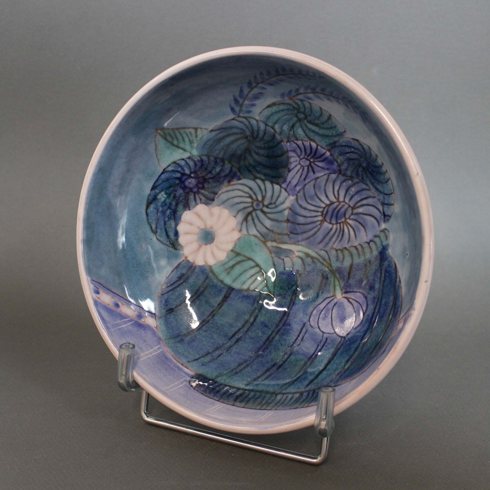 Ceramic Decorative Bowl By The Cloutier Brothers (Circa 1970s) photo for sale