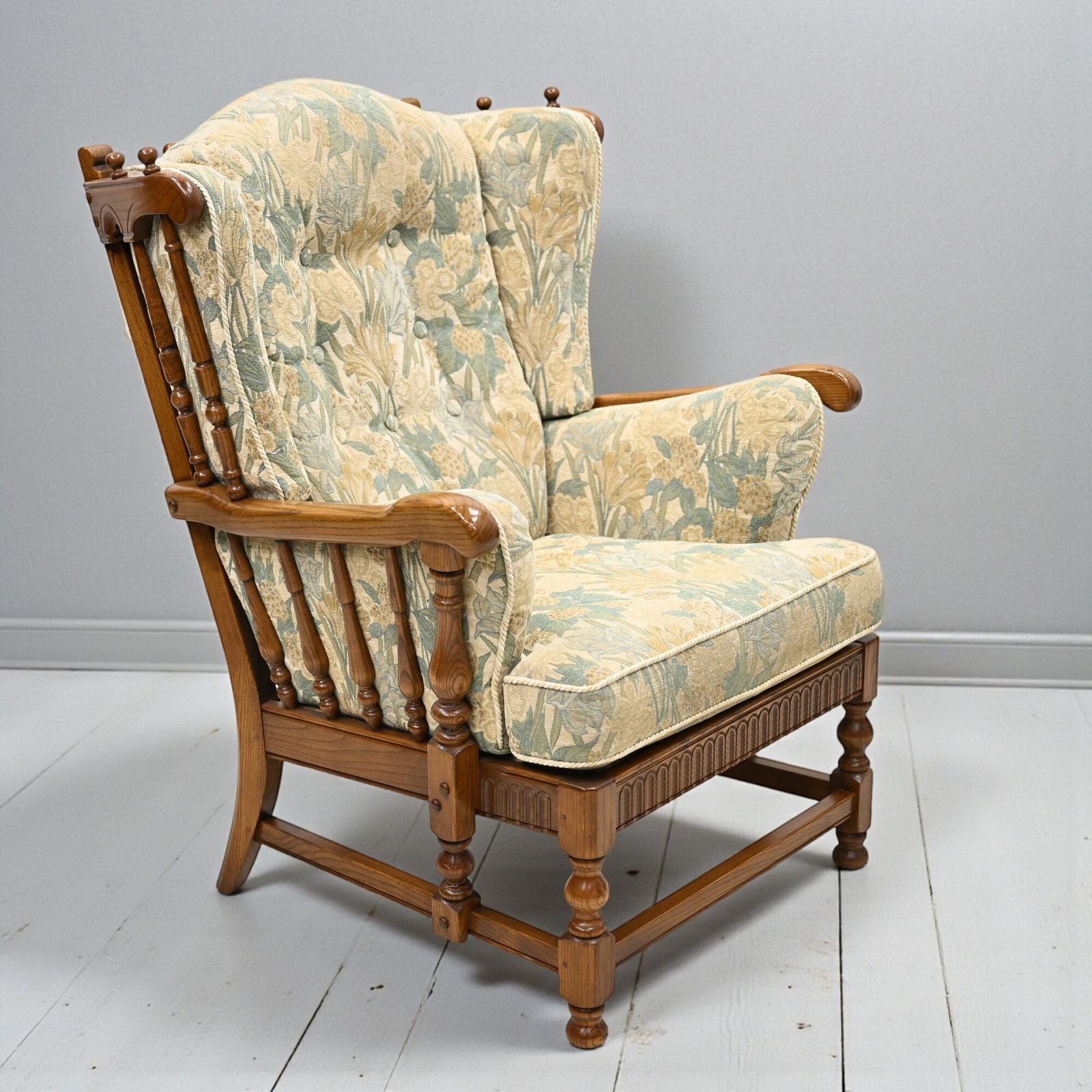 Ercol Cloister Wing Back Easy Fireside Armchair Golden Dawn *Free Delivery